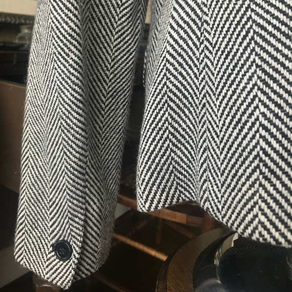Anne Klein black & white houndstooth blazer size 8 - Picture 6 of 6